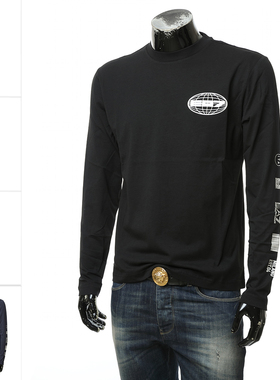 Armani/阿玛尼EA7 男士时尚休闲圆领长袖T恤 7M000016 AF10429