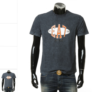 做旧时尚 男士 阿玛尼EA7 PJUQZ T恤 3DUT04 休闲圆领短袖 Armani