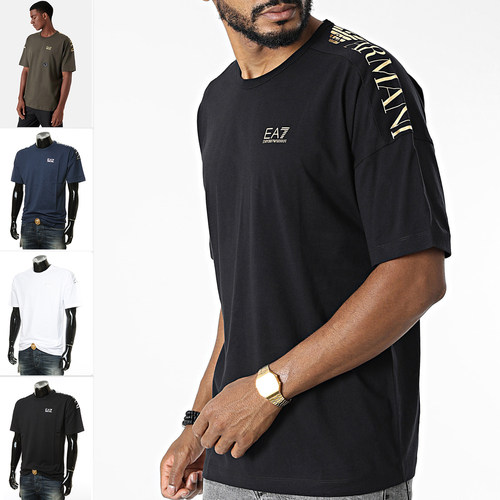 阿玛尼男士短袖圆领T恤