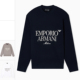 阿玛尼EA 男士 刺绣鹰标圆领套头卫衣 Armani EM005198 AF13713