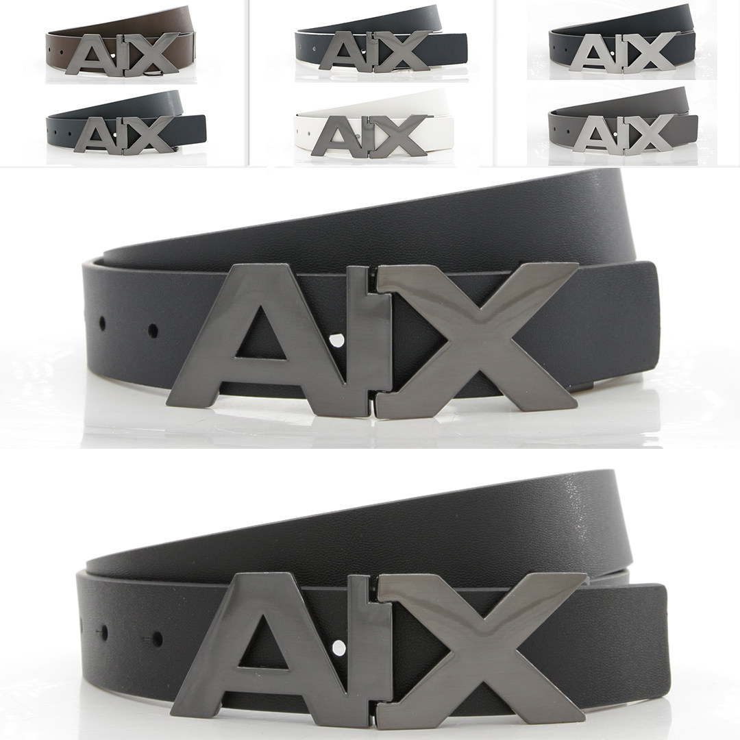 armani exchange ax 阿玛尼 男士真皮2面用腰带皮带 951058 cc505
