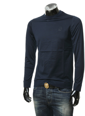 Karl Lagerfeld卡尔拉格斐 男老佛爷丝光棉长袖T恤 755002 544200