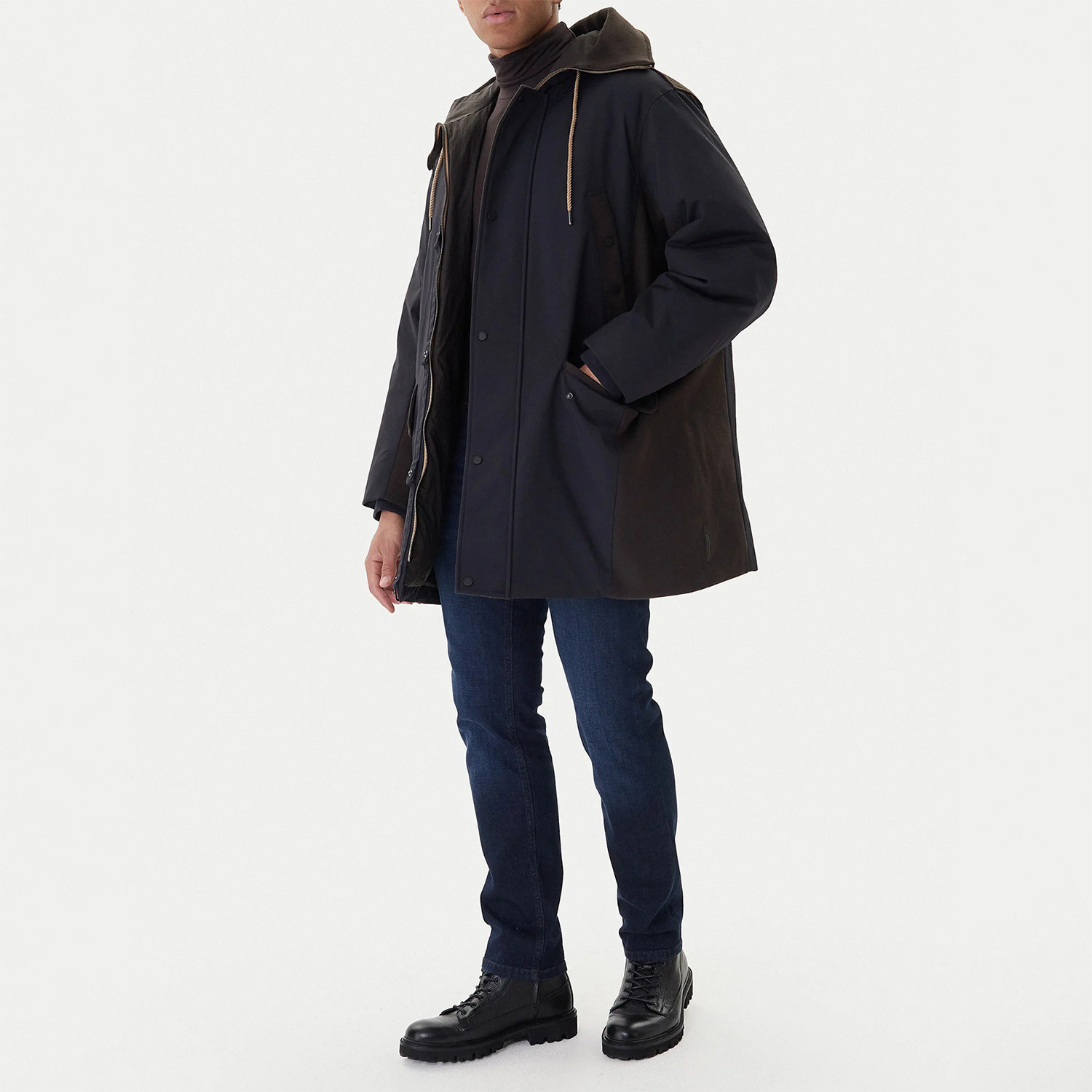 阿玛尼男士时尚休闲连帽夹克