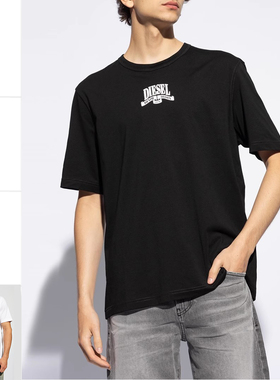 Diesel迪赛 正品 男士时尚休闲潮牌纯棉短袖T恤A15020 0GRAI