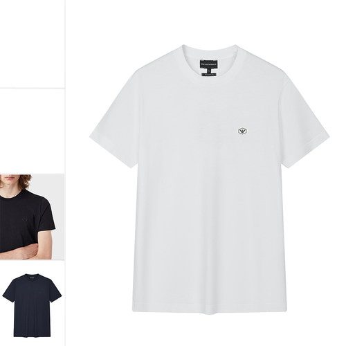 Armani/阿玛尼鹰标修身简约短袖