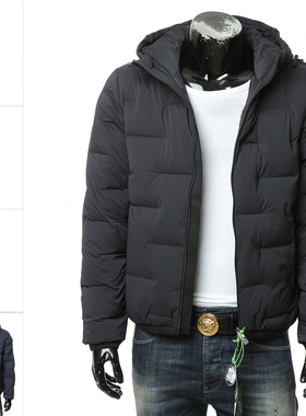 Armani/阿玛尼EA7 男士加厚保暖连帽棉衣夹克外套6DPB64 PNHHZ
