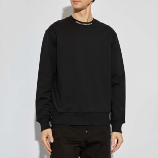 范思哲VJ 78GAIE03 男士 纯色奢潮圆领套头卫衣 CF00E 时尚 Versace