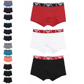 EM000259 Armani AF10778 鹰标3件装 简约三角内裤 阿玛尼EA 男士