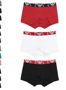 Armani/阿玛尼EA 男士鹰标3件装简约三角内裤 EM000259 AF10778