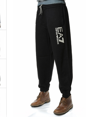 Armani/阿玛尼 EA7 男士加厚保暖束脚长裤休闲裤7M000242 AF10377