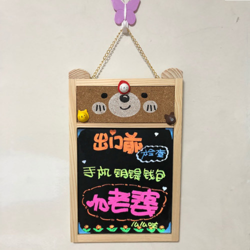 挂式商用软木板小黑板家用记事板