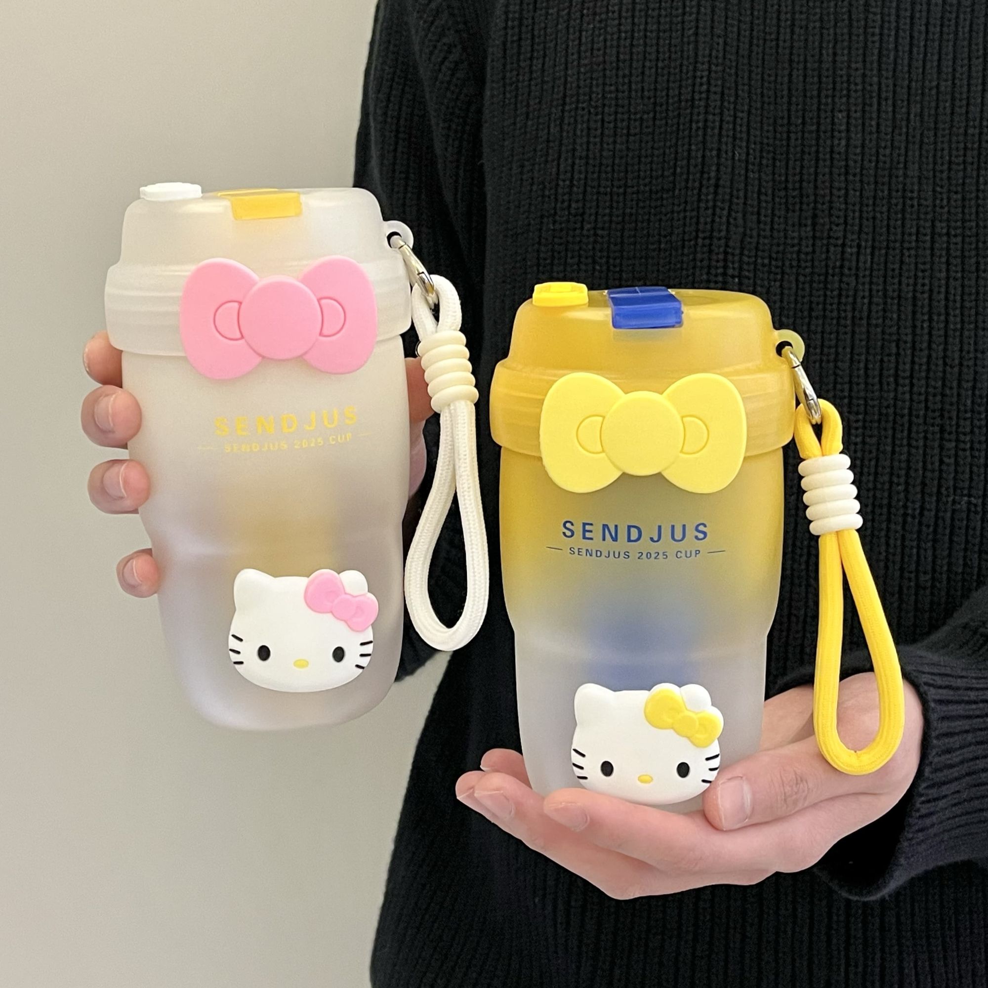 恒度便携随行杯学生可爱渐变水杯