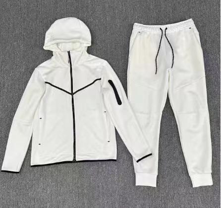 thumbnail for Overseas Windbreaker Suit New Men's Knitted Sports Training Casual Windproof Hoodie Sports Suit