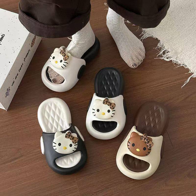 卡通可爱KT猫厚底家居防滑防臭eva拖鞋女学生宿舍外穿居家凉拖夏
