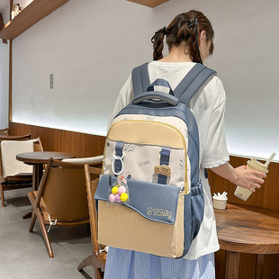 高颜值ins小众大容量 书包初中女生高中女孩大学生双肩包2025新款