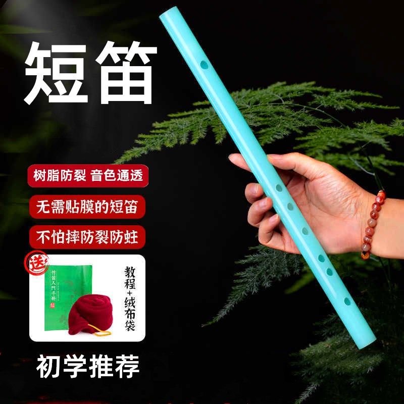 迷你便携短笛无膜孔儿童学生成人初学者入门乐器树脂防裂摔小笛子