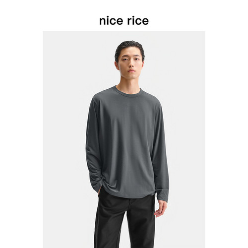 nicerice好饭直身长袖T恤