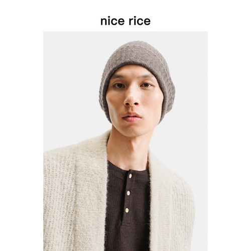 nicerice好饭羊毛混纺针织帽