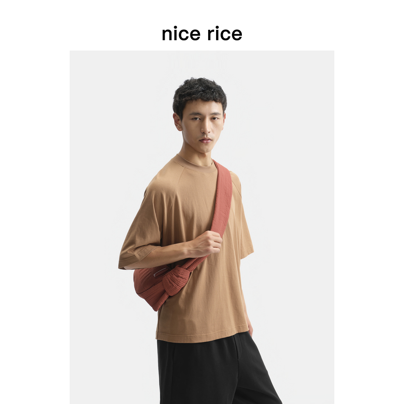 nicerice好饭插肩袖廓形短袖T恤
