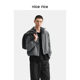 rice好饭 春季 短款 nice 立领宽松休闲拉链男士 夹克外套NHC06031