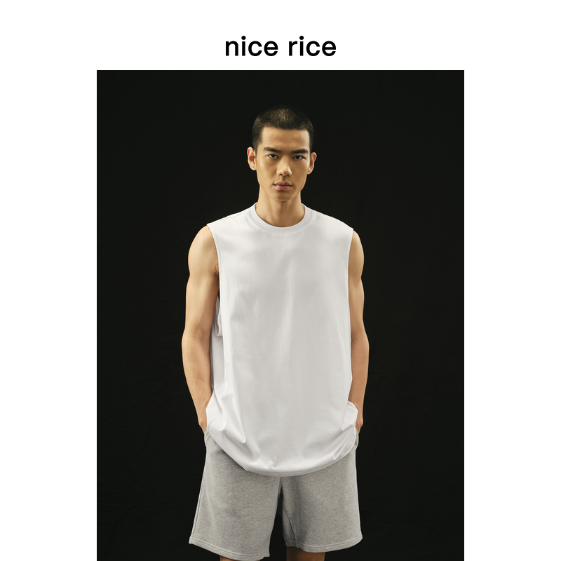nicericer款全棉大袖口背心