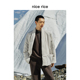 rice好饭 冬季 95白鸭绒经典 nice 道袍式 大廓形羽绒服男NGD10087