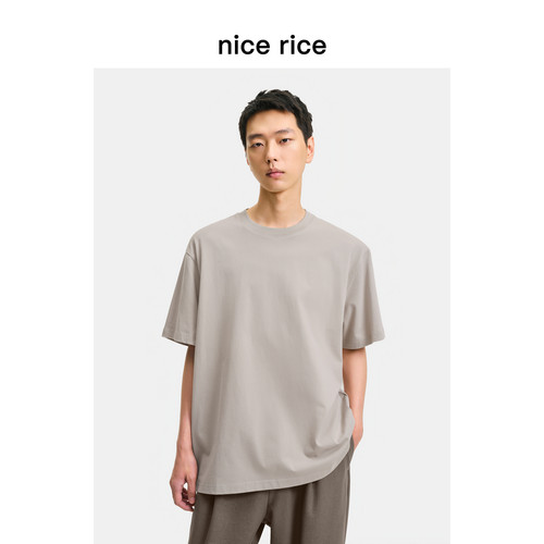 nicerice好饭宽松磨毛短袖T恤