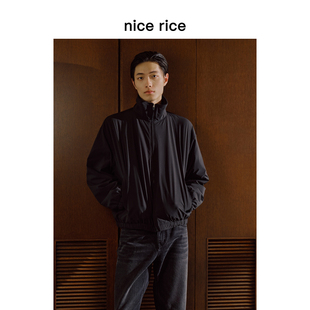 新品 25冬季 宽松内里摇粒绒立领休闲夹克男NHD06087 rice好饭 nice
