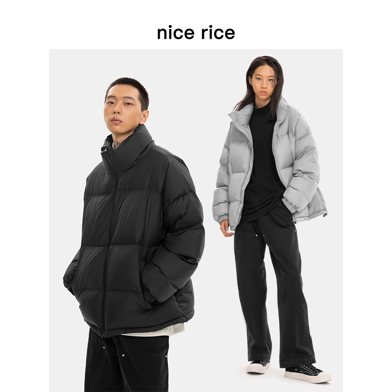 nicerice90白鸭绒细旦羽绒服