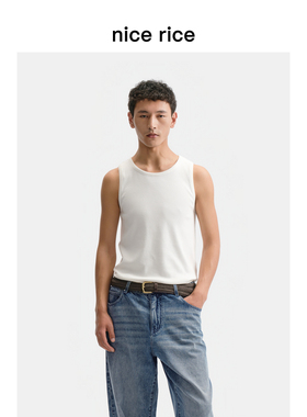 nice rice好饭  r.系列新品280G微弹修身罗纹打底背心NHC01122