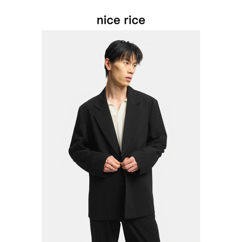 nicerice好饭翻驳领休闲西装
