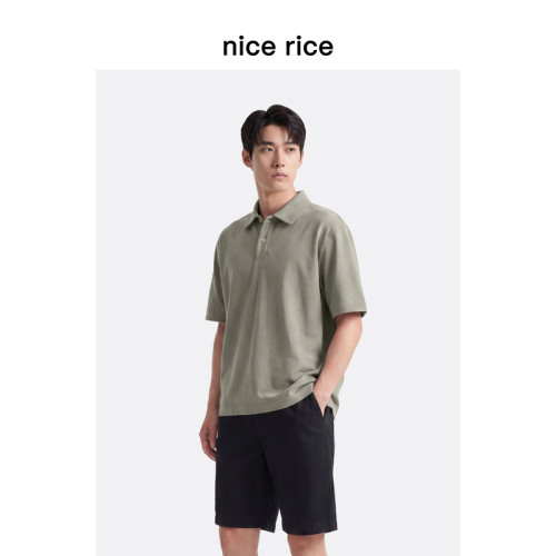 nicerice好饭直身短袖polo衫