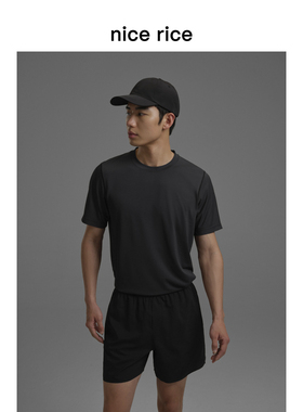 nice rice好饭 s.系列115G修身后中破缝运动速干短袖T恤NHC02123