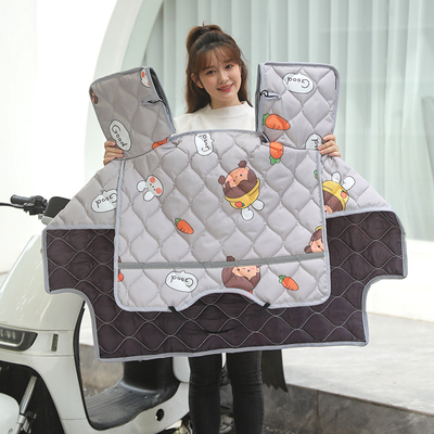 电动摩托车挡风被春夏秋冬四季通用防水防风罩电瓶车挡风被挡风罩