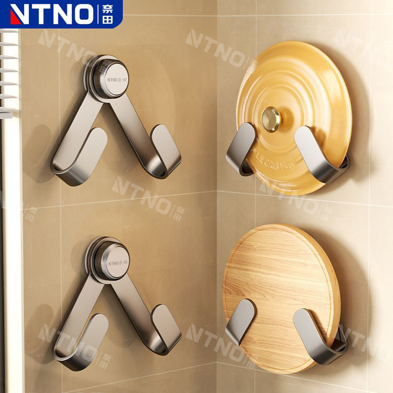 奈田新款厨房锅盖架墙上免打孔