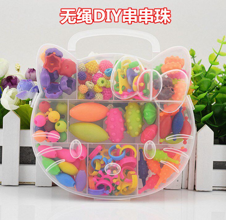 2018新品百变儿童波普串串珠 无线串连珠子 智力拼插 110颗在类目 玩具/童车/益智/积木/模型, 串珠/拼图/配对/拆装/敲打玩具, 拼图/拼板中 - 来自Buy2taobao.com提供专业的淘宝代购服务