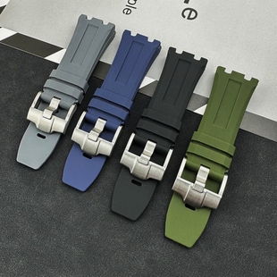 适用AP爱彼橡胶手表带农皇家橡树离岸型15720ST柔软硅胶表链28mm