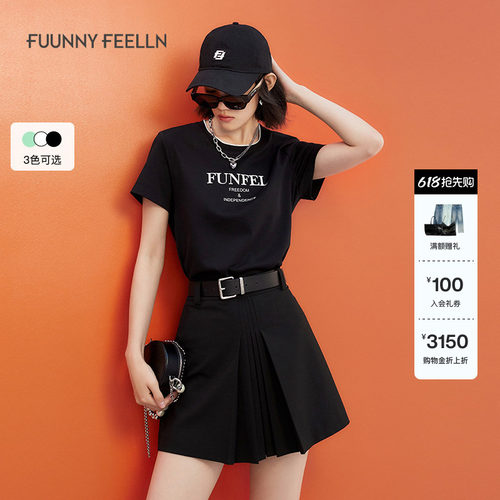 仿佛印花T恤女纯棉潮牌短袖
