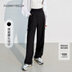 黑色休闲裤 女高腰宽松薄款 工装 FF仿佛夏季 裤 百搭小个
