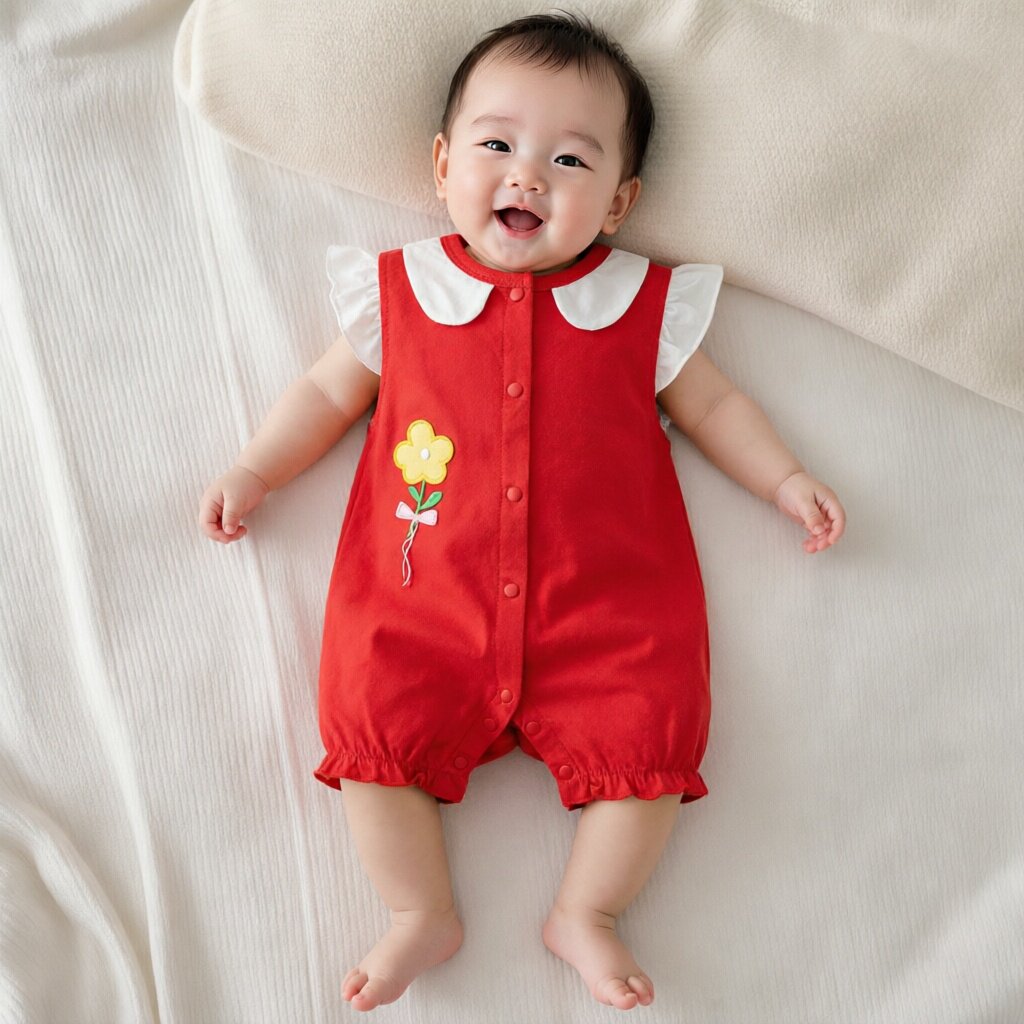纯棉衣服可爱薄款女宝宝夏季图片