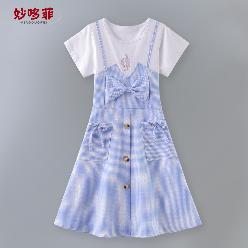 女童连衣裙夏装儿童公主裙洋气