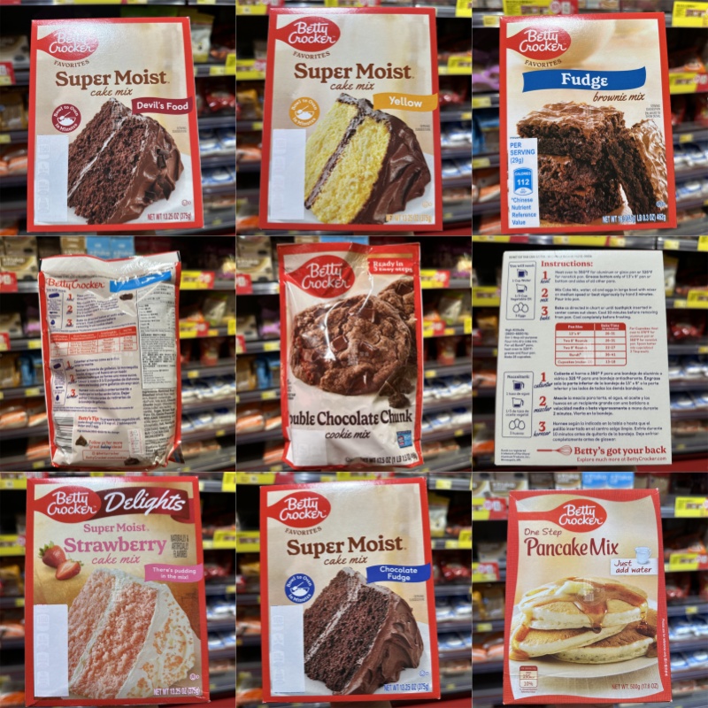 香港代购Betty Crocker贝蒂蛋糕粉布朗尼粉煎饼粉多口味烘焙粉