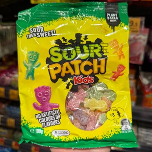香港代购 澳洲进口SOUR PATCH酸粉糖酸甜小人软糖汁糖儿童糖果