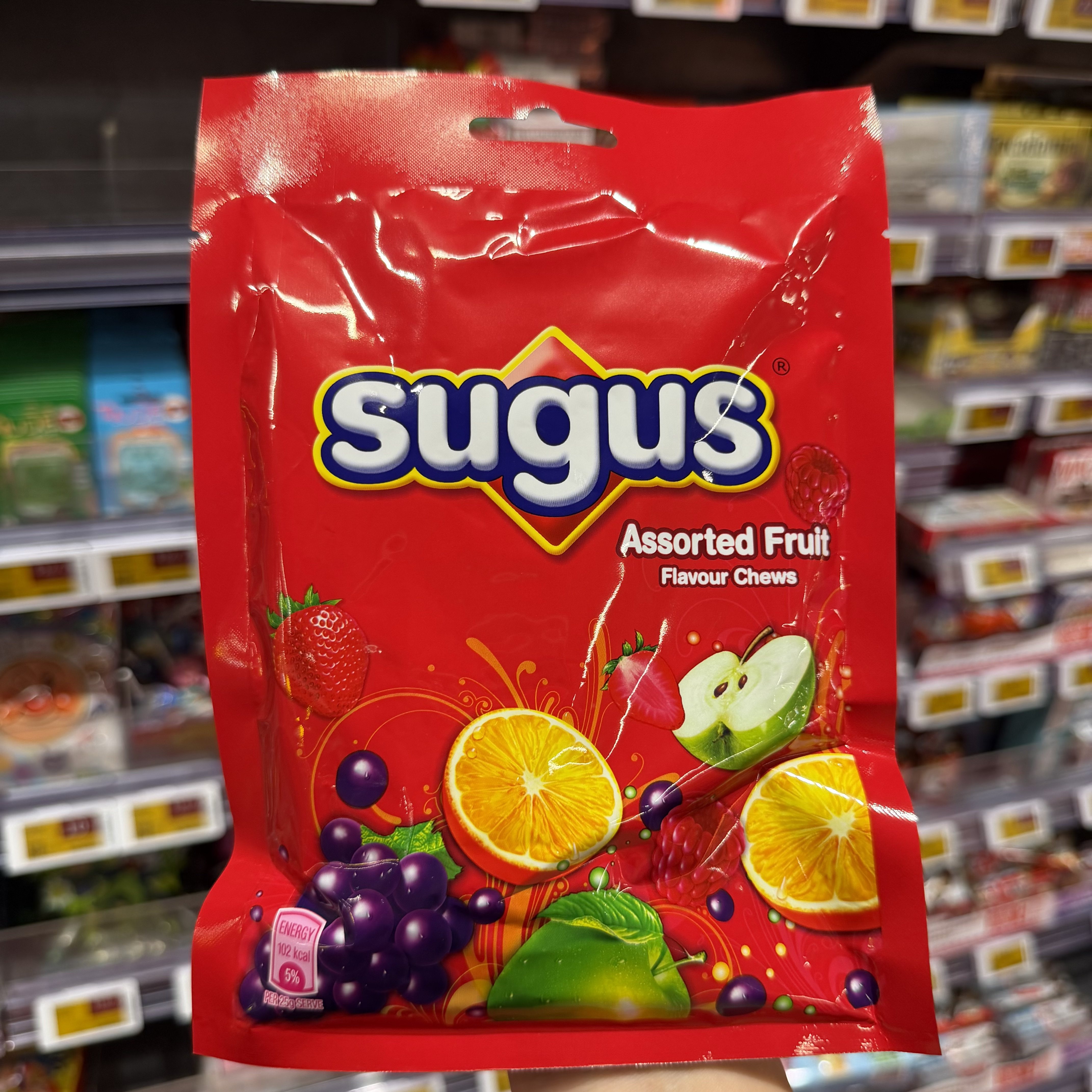 香港代购 Sugus瑞士糖混合水果口味果汁软糖175g袋装