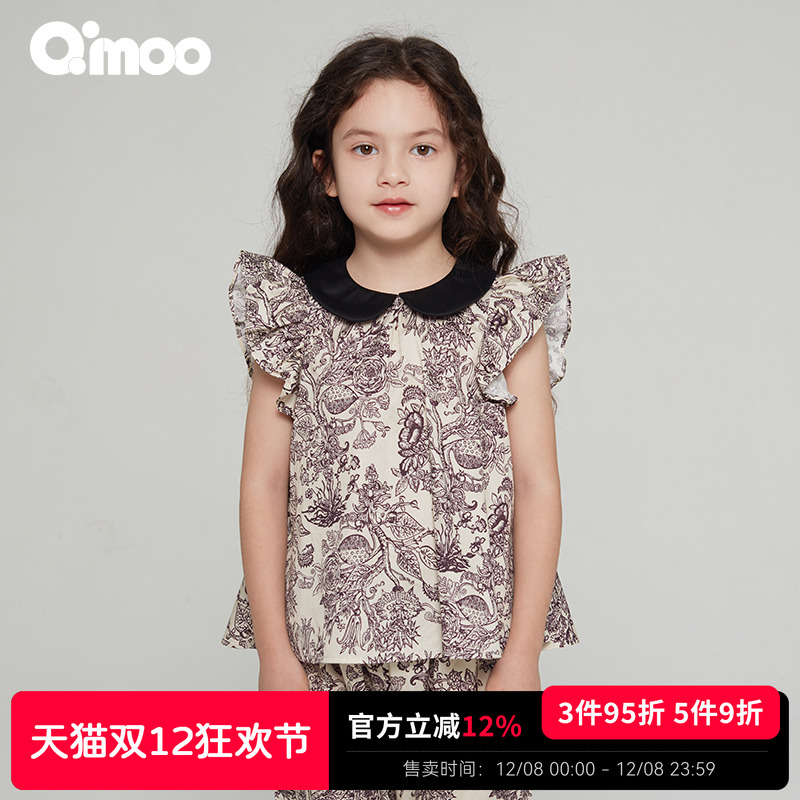 qimoo淇木翻领无袖套头衫