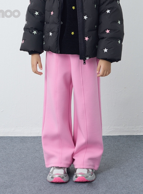 Qimoo/淇木25冬季新款童装男女童休闲加绒长裤子QSS4KP412D