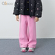 淇木25冬季 新款 童装 Qimoo 男女童休闲加绒长裤 子QSS4KP412D