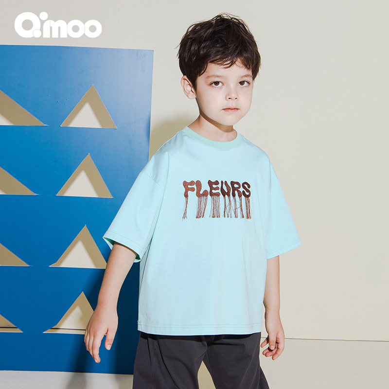 Qimoo休闲时尚洋气百搭短袖T恤