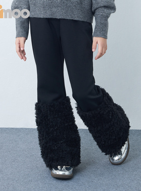 Qimoo淇木2025秋冬季新款童装女童设计感微喇裤裤子QSS4KP422D