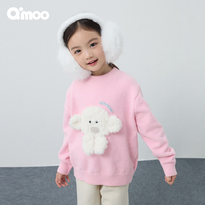 Qimoo淇木25冬季新款女童毛衣
